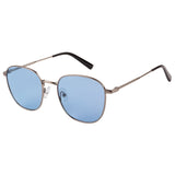 Equal Aviator Sunglasses with Blue Lens for Unisex