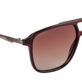 Equal Rectangle Sunglasses with Brown Lens for Unisex