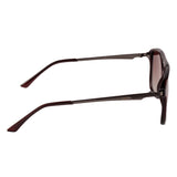 Equal Rectangle Sunglasses with Brown Lens for Unisex