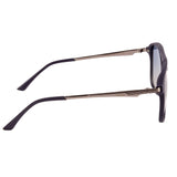 Equal Rectangle Sunglasses with Blue Lens for Unisex
