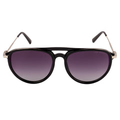 Equal Aviator Sunglasses with Purple Lens for Unisex - Free Size