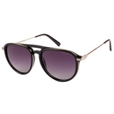 Equal Aviator Sunglasses with Purple Lens for Unisex