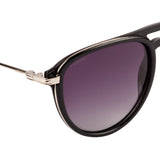 Equal Aviator Sunglasses with Purple Lens for Unisex