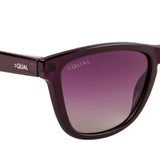 Equal Wayfarer Sunglasses with Purple Lens for Women