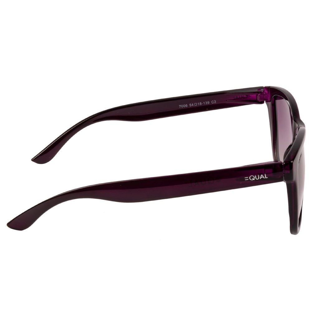 Equal Wayfarer Sunglasses with Purple Lens for Women