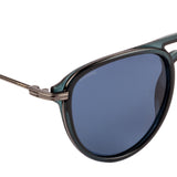 Equal Aviator Sunglasses with Blue Lens for Unisex