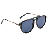 Equal Aviator Sunglasses with Blue Lens for Unisex