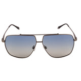 Equal Square Sunglasses with Blue Lens for Unisex