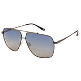 Equal Square Sunglasses with Blue Lens for Unisex