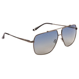 Equal Square Sunglasses with Blue Lens for Unisex