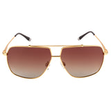 Equal Square Sunglasses with Brown Gradient Lens for Unisex