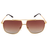 Equal Square Sunglasses with Brown Gradient Lens for Unisex