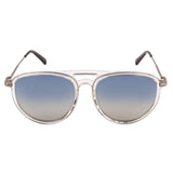 Equal Aviator Sunglasses with Blue Gradient Lens for Unisex