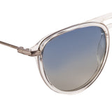 Equal Aviator Sunglasses with Blue Gradient Lens for Unisex