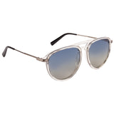 Equal Aviator Sunglasses with Blue Gradient Lens for Unisex