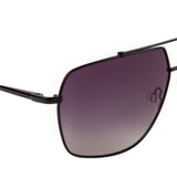Equal Square Sunglasses with Purple Lens for Unisex