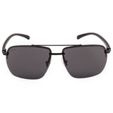 Equal Square Sunglasses with Grey Lens for Unisex