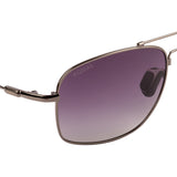 Equal Square Sunglasses with Grey Gradient Lens for Unisex