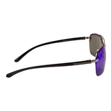 Equal Square Sunglasses with Blue Lens for Unisex