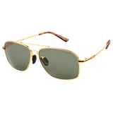 Equal Square Sunglasses with Green Lens for Unisex