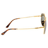 Equal Square Sunglasses with Green Lens for Unisex