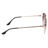 Xpres Oval Sunglasses with Green Gradient Lens for Women