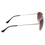 Xpres Rectangle Sunglasses with Grey Lens for Unisex