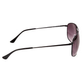 Xpres Rectangle Sunglasses with Black Lens for Unisex