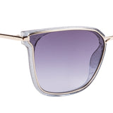 Xpres Square Sunglasses with Blue Lens for Women