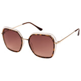 Xpres Oversized Sunglasses with Brown Lens for Women