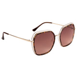 Xpres Oversized Sunglasses with Brown Lens for Women