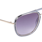 Xpres Square Sunglasses with Blue Lens for Unisex