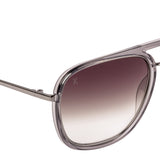 Xpres Square Sunglasses with Grey Lens for Unisex