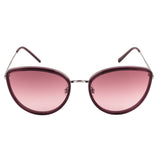 Xpres Cat-Eye Sunglasses with Dark Pink Lens for Women