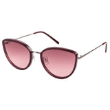 Xpres Cat-Eye Sunglasses with Dark Pink Lens for Women