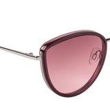Xpres Cat-Eye Sunglasses with Dark Pink Lens for Women