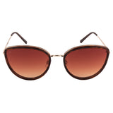 Xpres Cat-Eye Sunglasses with Brown Lens for Women