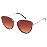 Xpres Cat-Eye Sunglasses with Brown Lens for Women