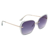Xpres Oversized Sunglasses with Blue Lens for Women