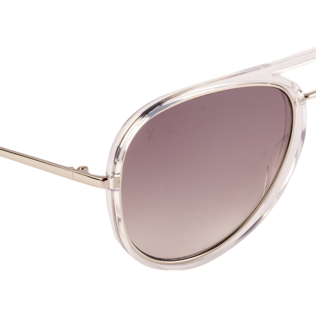 Xpres Aviator Sunglasses with Grey Gradient Lens for Unisex