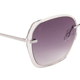 Xpres Oversized Sunglasses with Grey Lens for Women