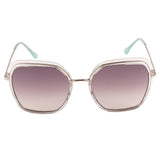 Xpres Oversized Sunglasses with Grey Gradient Lens for Women