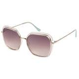 Xpres Oversized Sunglasses with Grey Gradient Lens for Women