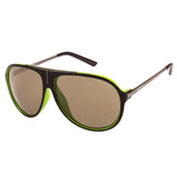 Kenneth Cole  Aviator Sunglass With Light Brown Lens For Unisex
