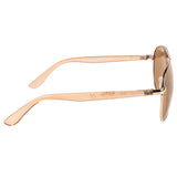 Kenneth Cole  Aviator Sunglass With Light Brown Lens For Women