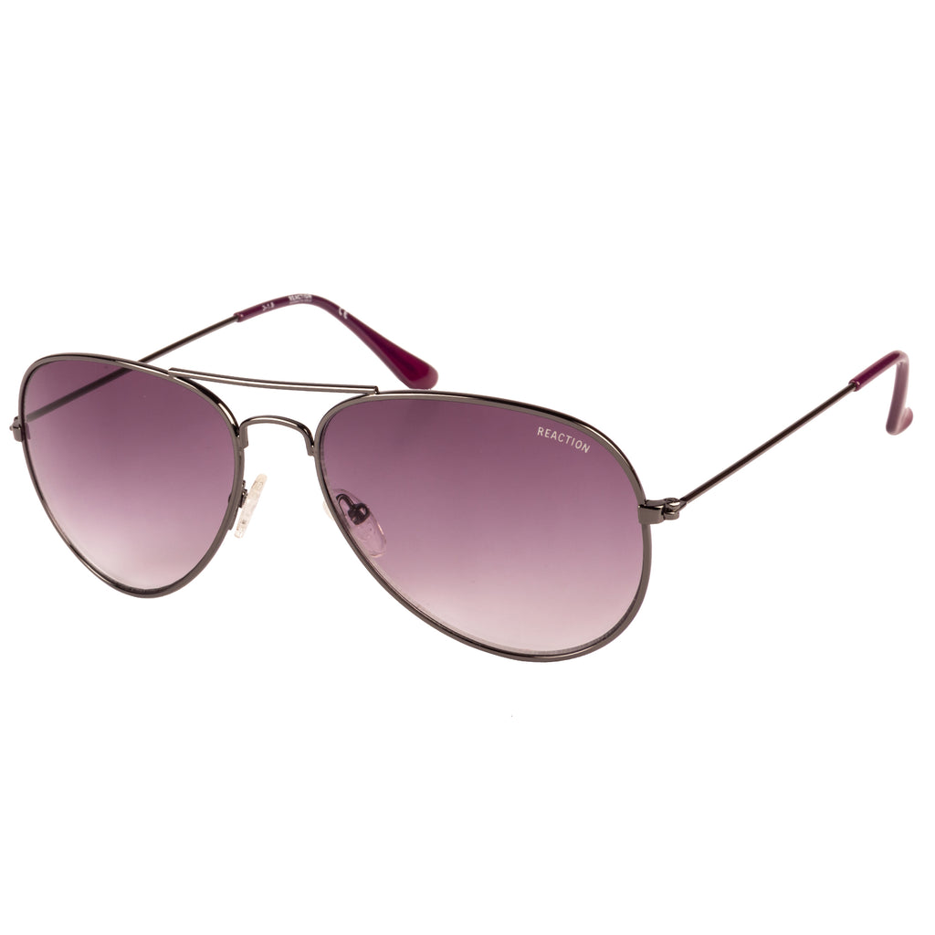 Kenneth Cole  Aviator Sunglass With Purple Lens For Women