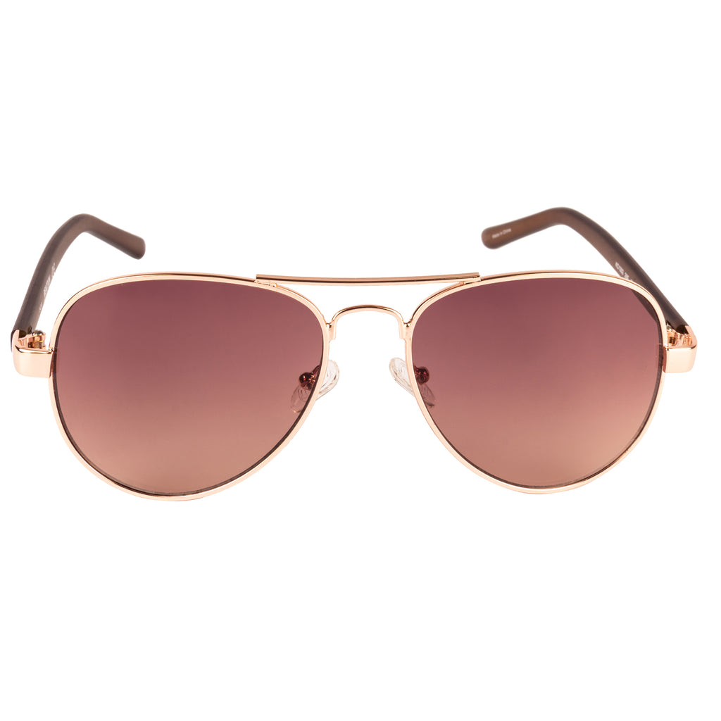 Kenneth Cole  Aviator Sunglass With Brown Lens For Men
