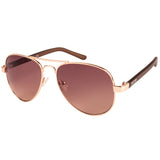 Kenneth Cole  Aviator Sunglass With Brown Lens For Men