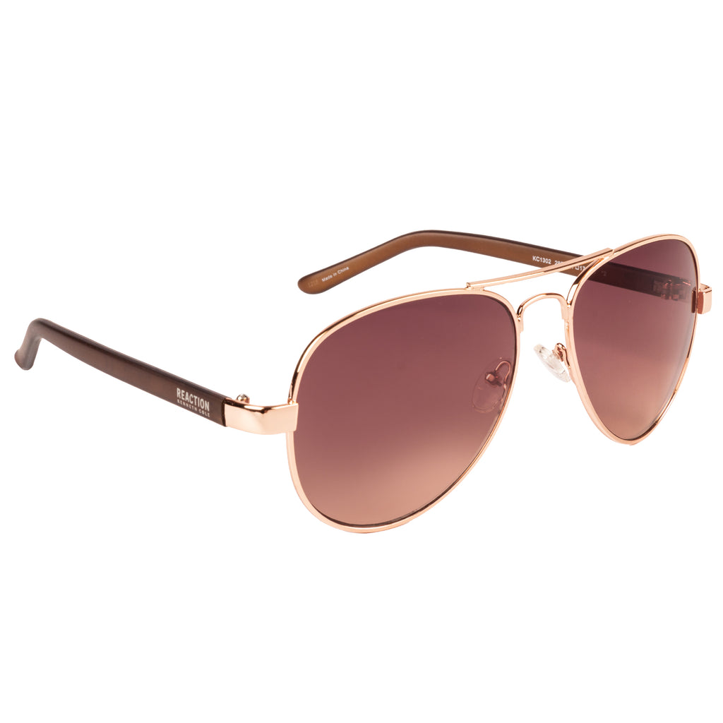Kenneth Cole  Aviator Sunglass With Brown Lens For Men