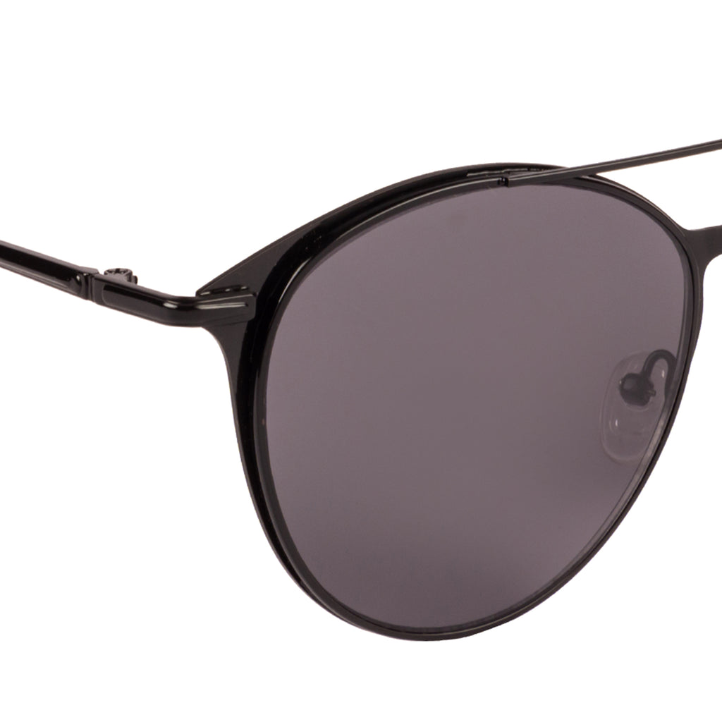 Kenneth Cole  Round Sunglass With Black Lens For Men
